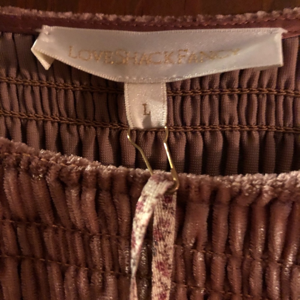 ❌SOLD❌NWT LOVESHACKFANCY Velvet Dress - Picture 14 of 14